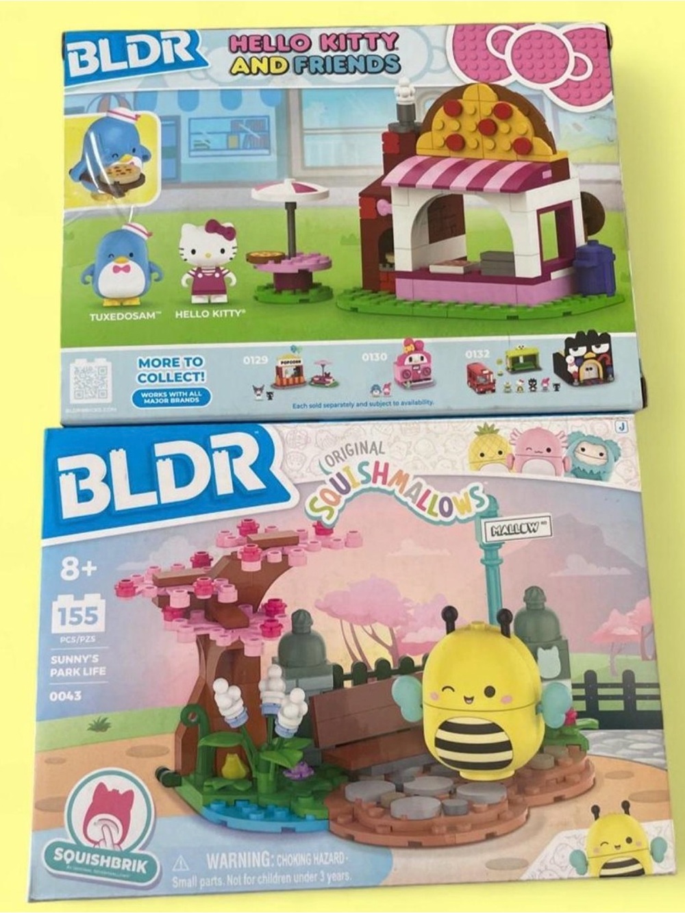 Hello kitty and Friends and Squishmallows BLDR sets